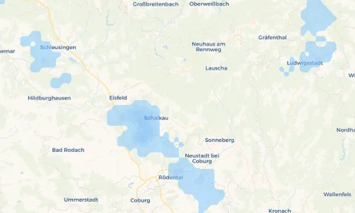 Regenradar Vorschaubild - Aktuelle Niederschläge in Meschenbach und Umgebung