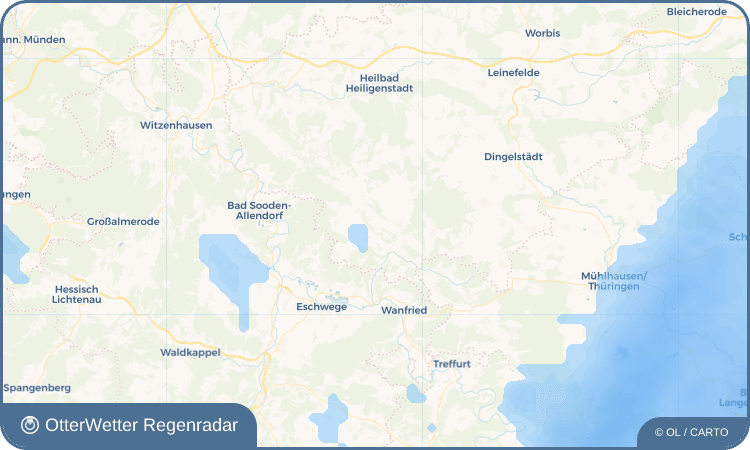 Wetter-Widget-Vorschau mit Vorhersagedaten für Misserode