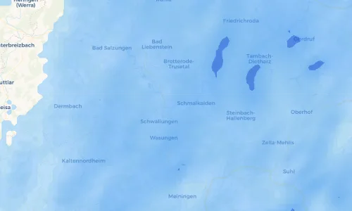 Regenradar Vorschaubild - Aktuelle Niederschläge in Mittelschmalkalden und Umgebung