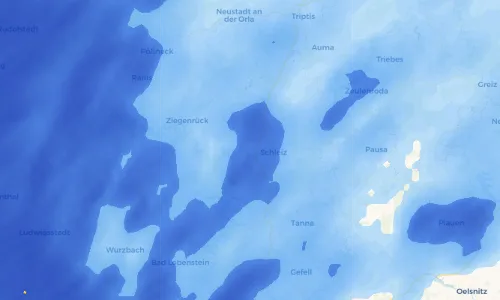 Regenradar Vorschaubild - Aktuelle Niederschläge in Mönchgrün und Umgebung