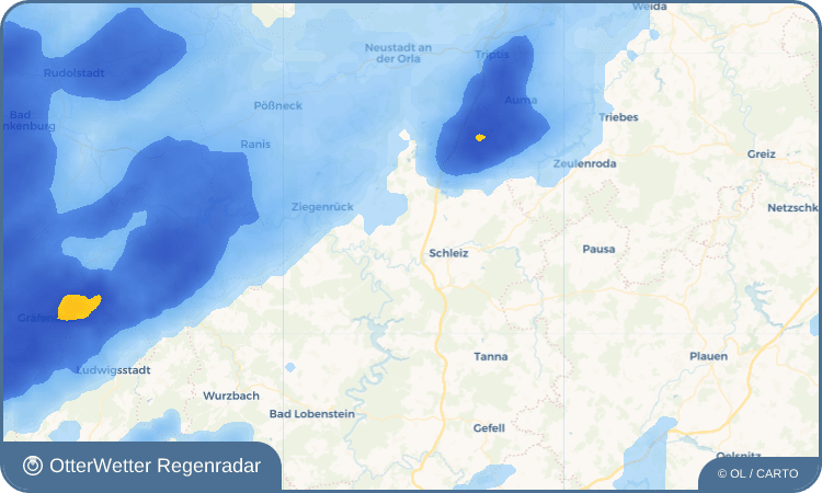 OtterWetter Regenradar-Widget Mönchgrün