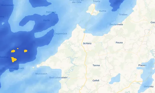 Regenradar Vorschaubild - Aktuelle Niederschläge in Möschlitz und Umgebung
