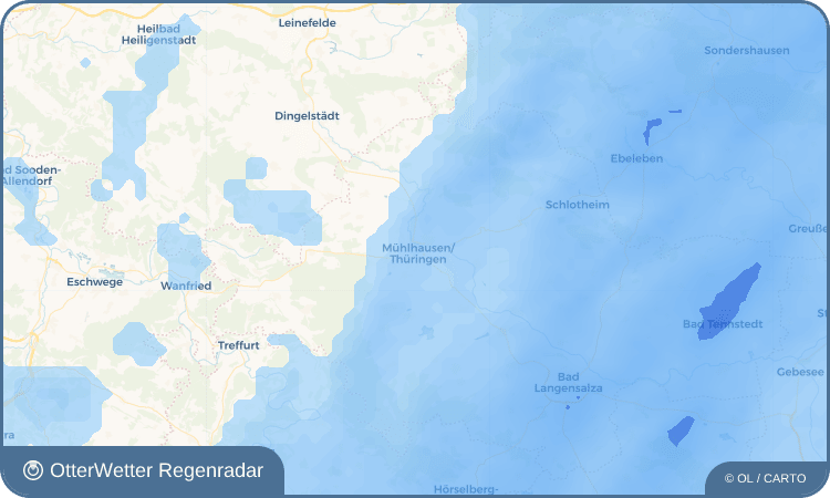 OtterWetter Regenradar-Widget Mühlhausen/Thüringen
