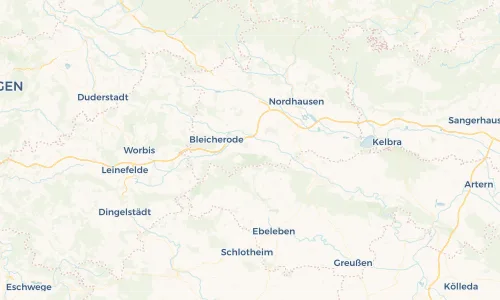 Regenradar Vorschaubild - Aktuelle Niederschläge in Münchenlohra und Umgebung
