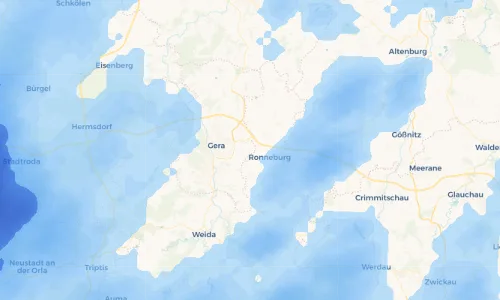 Regenradar Vorschaubild - Aktuelle Niederschläge in Naulitz und Umgebung