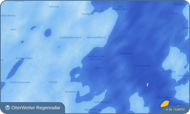 Widget-Vorschau für Neuhaus am Rennweg Wetter-Widget-Vorschau mit Vorhersagedaten für Neuhaus am Rennweg