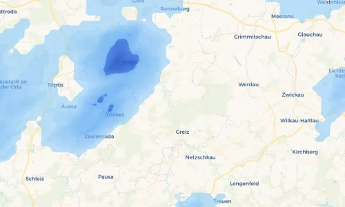 Regenradar Vorschaubild - Aktuelle Niederschläge in Neumühle/Elster und Umgebung