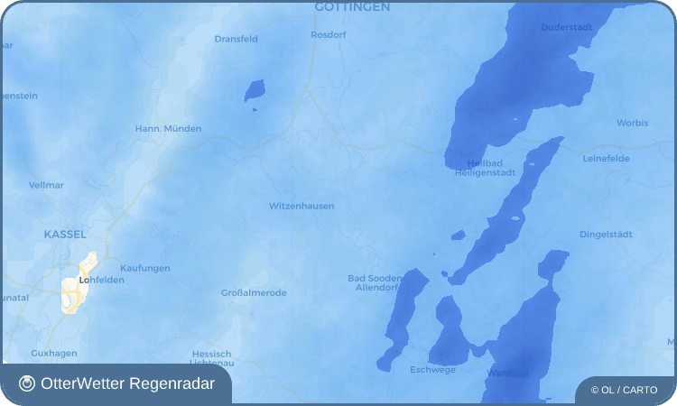 OtterWetter Regenradar-Widget Neuseesen