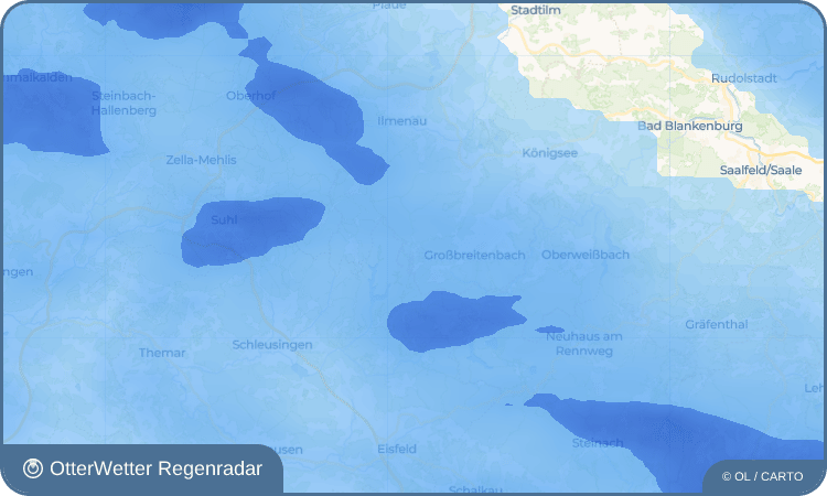 OtterWetter Regenradar-Widget Neustadt am Rennsteig