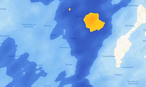 Regenradar Vorschaubild - Aktuelle Niederschläge in Niederböhmersdorf und Umgebung