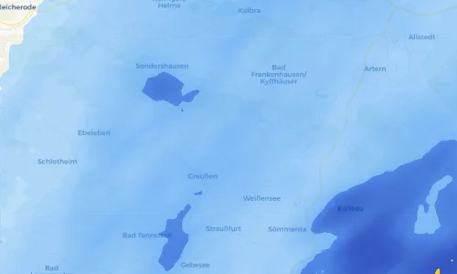 Regenradar Vorschaubild - Aktuelle Niederschläge in Niederbösa und Umgebung