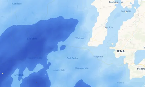 Regenradar Vorschaubild - Aktuelle Niederschläge in Niedergrunstedt und Umgebung