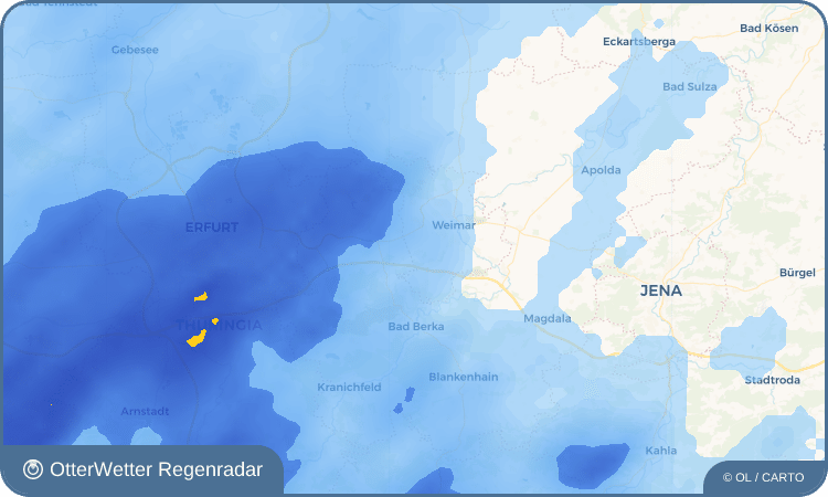 OtterWetter Regenradar-Widget Niedergrunstedt