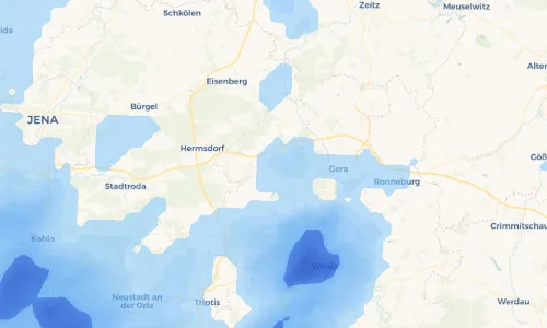 Regenradar Vorschaubild - Aktuelle Niederschläge in Niederndorf und Umgebung