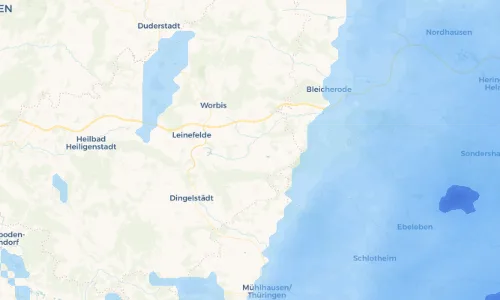 Regenradar Vorschaubild - Aktuelle Niederschläge in Niederorschel und Umgebung