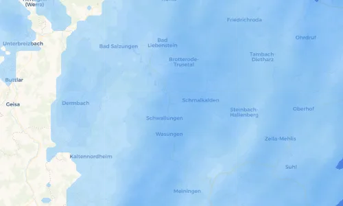 Regenradar Vorschaubild - Aktuelle Niederschläge in Niederschmalkalden und Umgebung