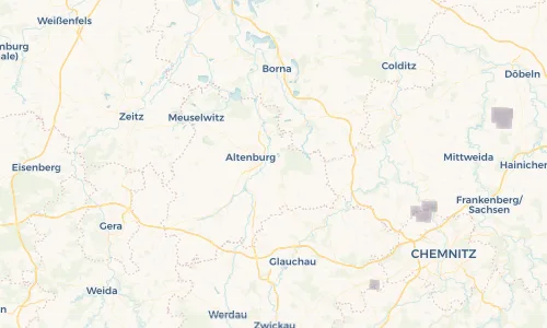 Regenradar Vorschaubild - Aktuelle Niederschläge in Nobitz und Umgebung