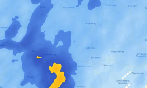 Regenradar Vorschaubild - Aktuelle Niederschläge in Nödenitzsch und Umgebung
