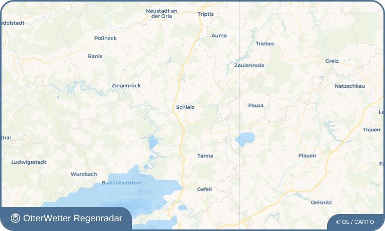 Wetter-Widget-Vorschau mit Vorhersagedaten für Oberböhmsdorf