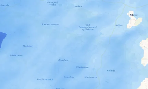 Regenradar Vorschaubild - Aktuelle Niederschläge in Oberbösa und Umgebung