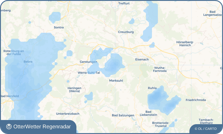 Widget-Vorschau für Oberellen Wetter-Widget-Vorschau mit Vorhersagedaten für Oberellen