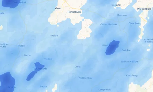 Regenradar Vorschaubild - Aktuelle Niederschläge in Obergeißendorf und Umgebung