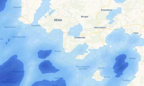 Regenradar Vorschaubild - Aktuelle Niederschläge in Obergneus und Umgebung