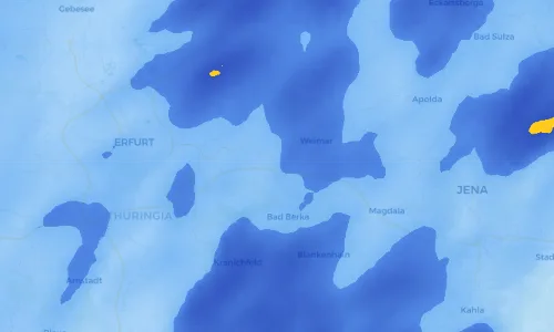 Regenradar Vorschaubild - Aktuelle Niederschläge in Obergrunstedt und Umgebung