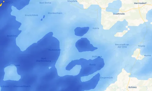 Regenradar Vorschaubild - Aktuelle Niederschläge in Oberkrossen und Umgebung