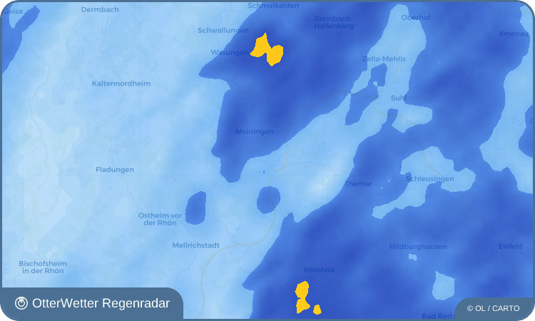 OtterWetter Regenradar-Widget Obermaßfeld-Grimmenthal