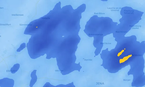 Regenradar Vorschaubild - Aktuelle Niederschläge in Oberreißen und Umgebung