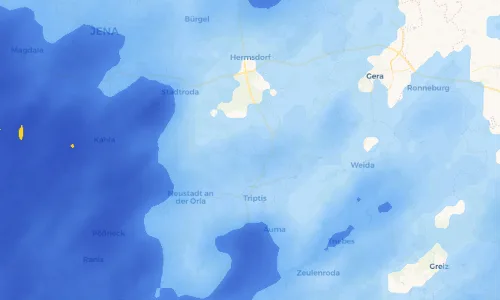 Regenradar Vorschaubild - Aktuelle Niederschläge in Oberrenthendorf und Umgebung