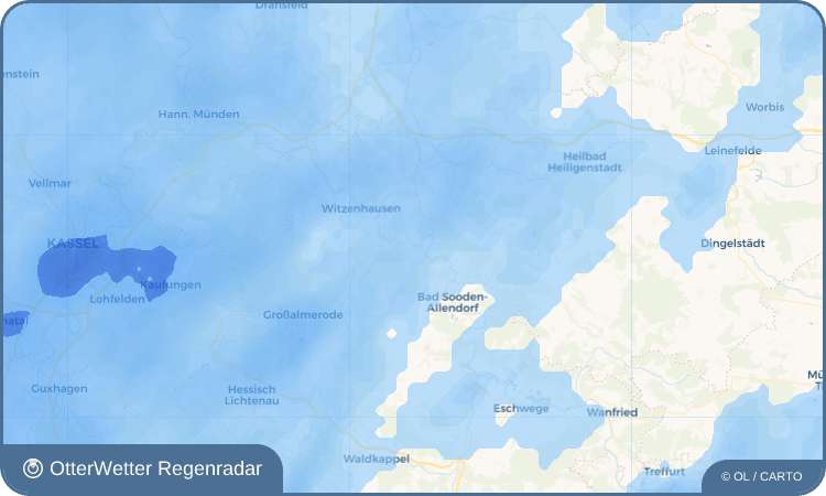 Wetter-Widget-Vorschau mit Vorhersagedaten für Oberrieden