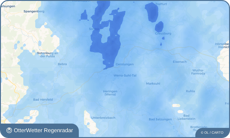 OtterWetter Regenradar-Widget Obersuhl