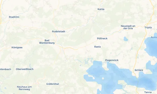 Regenradar Vorschaubild - Aktuelle Niederschläge in Oberwellenborn und Umgebung