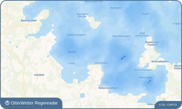 OtterWetter Regenradar-Widget Oechsen