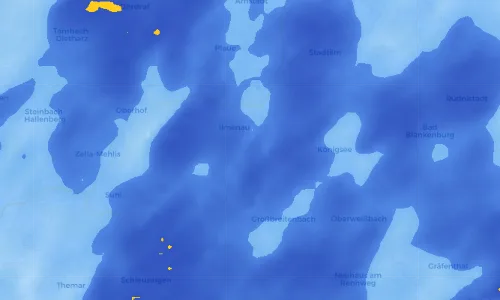 Regenradar Vorschaubild - Aktuelle Niederschläge in Oehrenstock und Umgebung