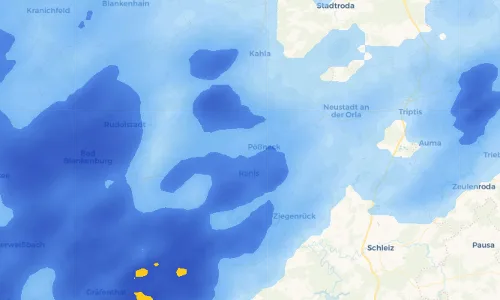 Regenradar Vorschaubild - Aktuelle Niederschläge in Öpitz und Umgebung