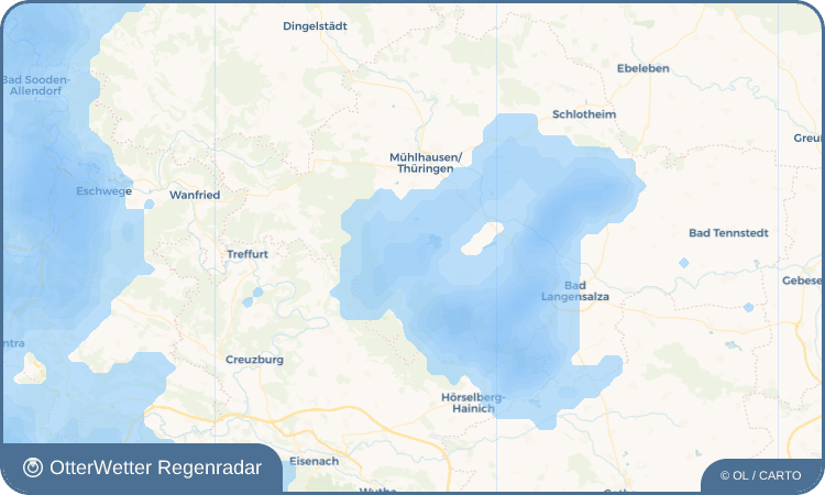 Widget-Vorschau für Oppershausen Wetter-Widget-Vorschau mit Vorhersagedaten für Oppershausen