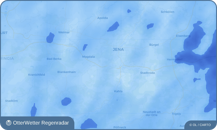 Wetter-Widget-Vorschau mit Vorhersagedaten für Oßmaritz
