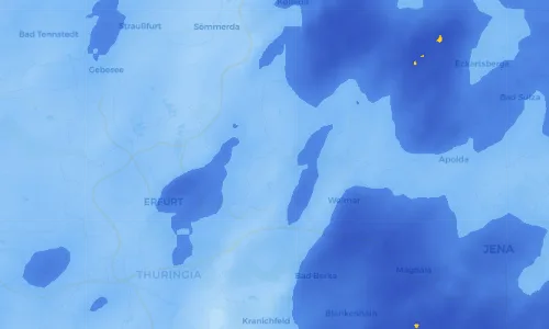 Regenradar Vorschaubild - Aktuelle Niederschläge in Ottstedt am Berge und Umgebung