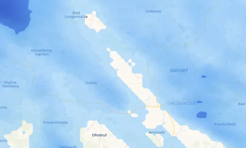Regenradar Vorschaubild - Aktuelle Niederschläge in Pferdingsleben und Umgebung