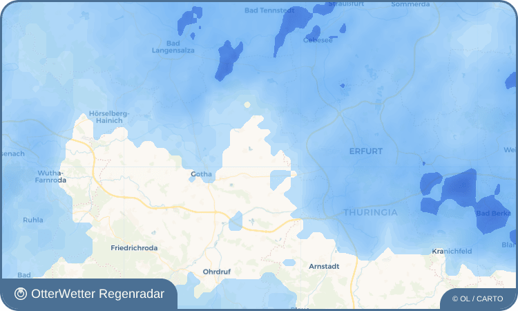 OtterWetter Regenradar-Widget Pferdingsleben