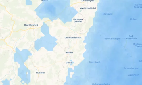 Regenradar Vorschaubild - Aktuelle Niederschläge in Pferdsdorf und Umgebung
