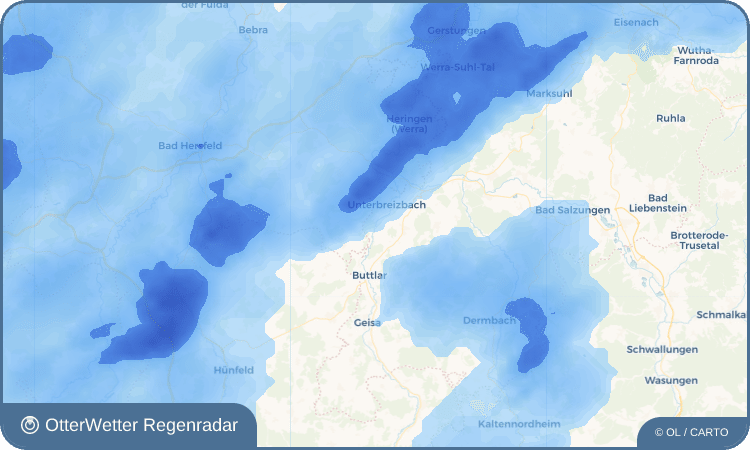 OtterWetter Regenradar-Widget Pferdsdorf