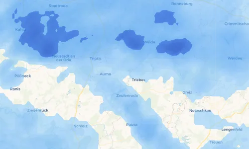 Regenradar Vorschaubild - Aktuelle Niederschläge in Piesigitz und Umgebung