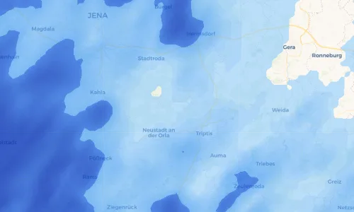 Regenradar Vorschaubild - Aktuelle Niederschläge in Pillingsdorf und Umgebung