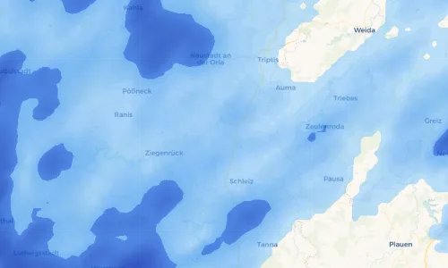 Regenradar Vorschaubild - Aktuelle Niederschläge in Plothen und Umgebung