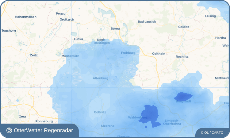 OtterWetter Regenradar-Widget Pöppschen