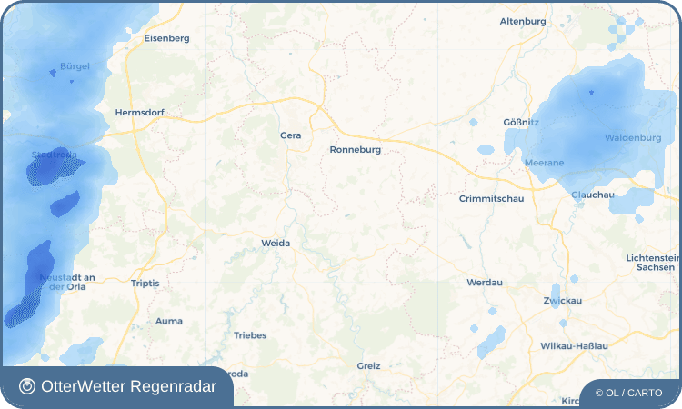OtterWetter Regenradar-Widget Pohlen